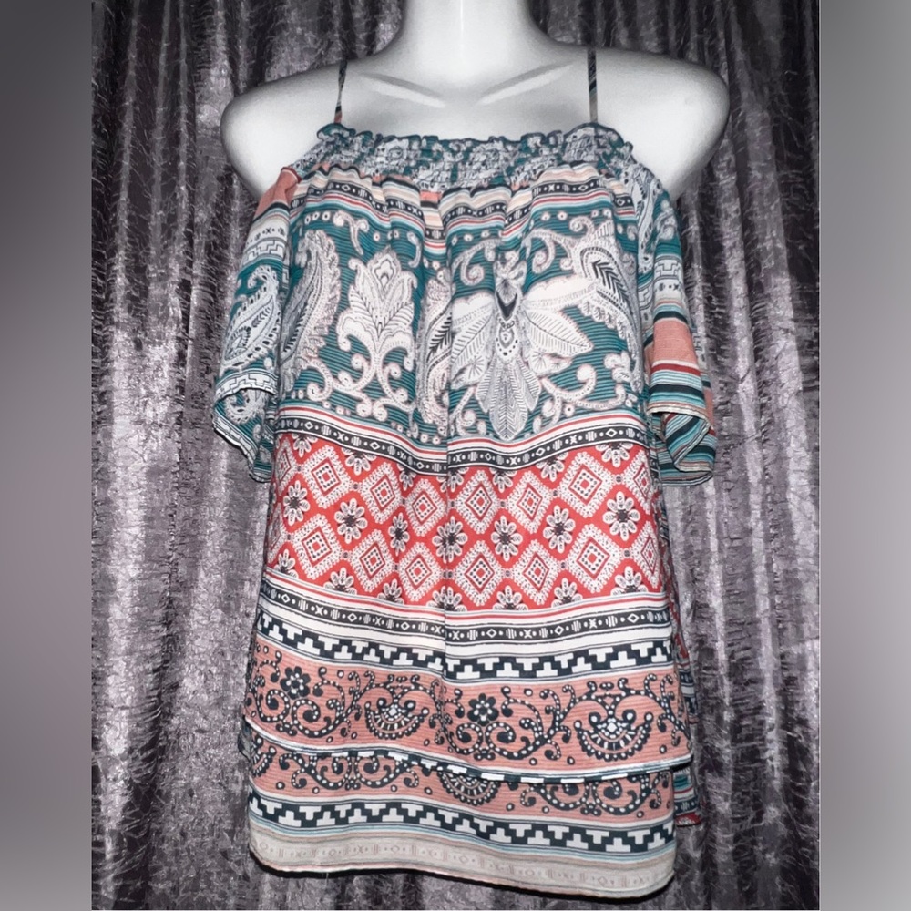 By & By off the shoulder short sleeve